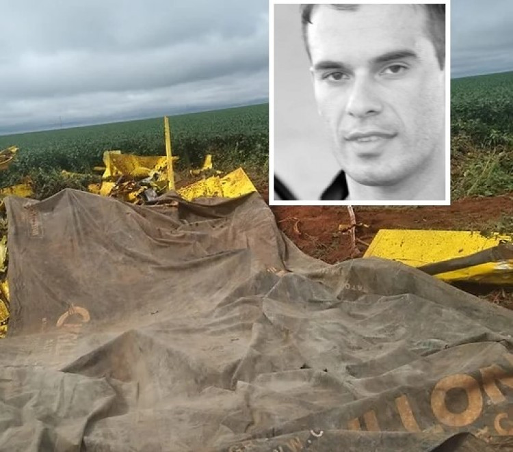 Piloto morre em queda de aeronave agrícola, próximo a Campo Novo