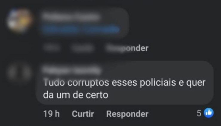 Polícia Civil identifica jovem que fez comentário ofensivo contra policiais em rede social
