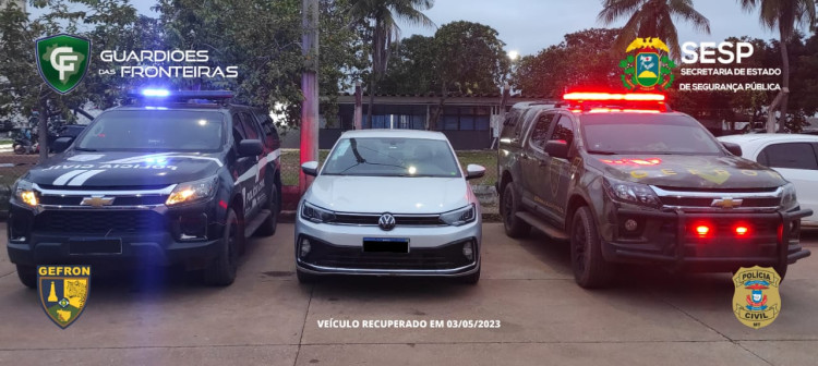 Quatro suspeitos de furtar carro da Cometa são detidos em ação integrada da Polícia