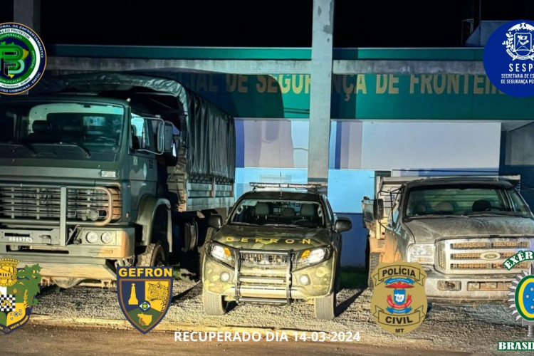 Camionete furtada em Lambari D’Oeste é localizada na zona rural de Cáceres
