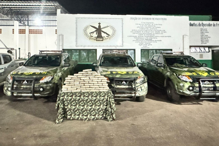 Gefron apreende 50 tabletes de skank e causa prejuízo ao crime de R$ 150 mil em Pontes e Lacerda
