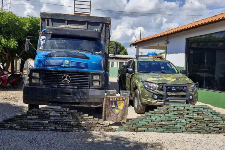 Gefron apreende 216 quilos de entorpecentes e causa prejuízo de R$ 4,5 milhões ao crime organizado