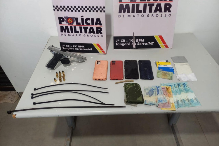 Polícia Militar apreende dois adolescentes por roubo a empresa em Tangará da Serra
