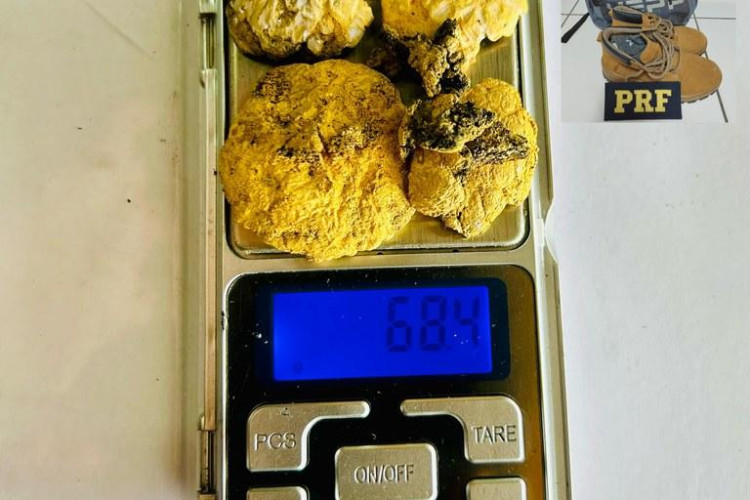 PRF apreende ouro e prende homem por extração ilegal de minério em Pontes e Lacerda-MT