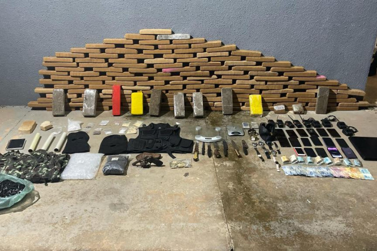 Forças de segurança de MT apreendem 130 quilos de maconha e causam prejuízo de R$ 640 mil às facções em Sorriso