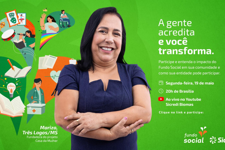 Cooperativismo em ação: Sicredi lança nova edição do Fundo Social em live especial