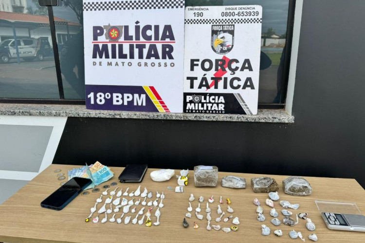 Polícia Militar prende três homens por tráfico de drogas em Pontes e Lacerda