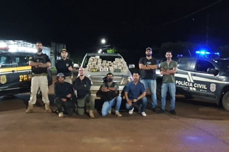 Ação integrada apreende 50 quilos de pasta base de cocaína na zona rural de Campos de Júlio