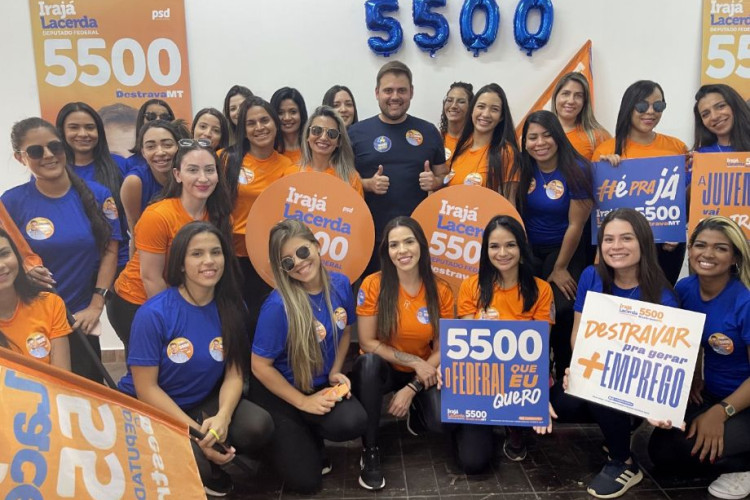 Adesivaço voluntário de Irajá Lacerda ganha as ruas de Cuiabá neste sábado (27)