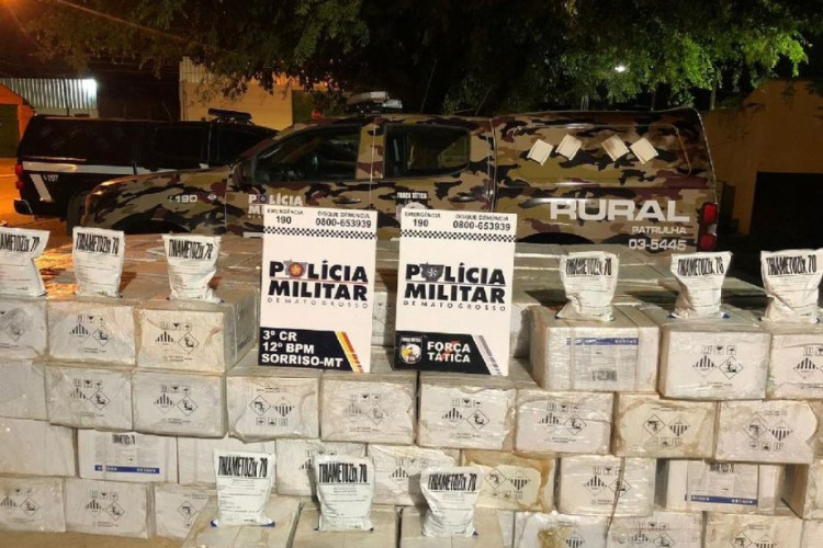 Casal é preso em MT com duas toneladas de agrotóxicos contrabandeados da Bolívia