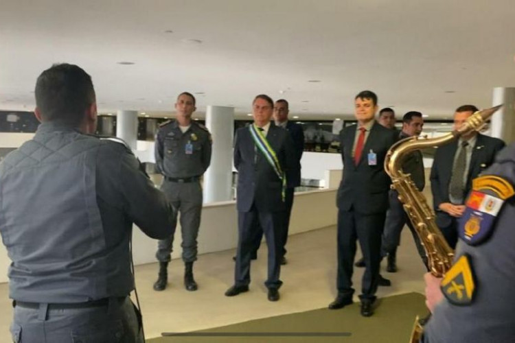 Corpo Musical da PM de MT faz apresentação no Palácio do Planalto em Brasília