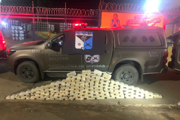 Droga avaliada em R$ 5 milhões que saiu de Pontes e Lacerda é interceptada em Goiás; veja o vídeo