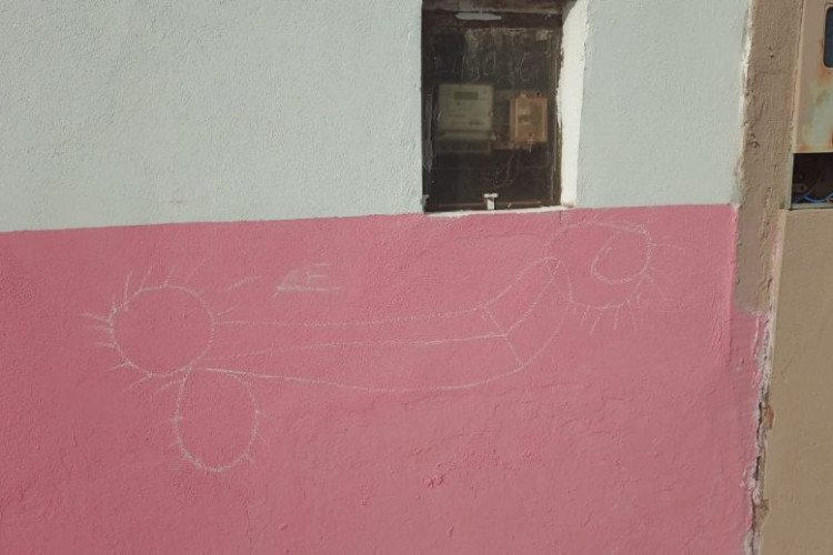 Homem é preso após desenhar órgão genital masculino em muro de projeto social em Pontes e Lacerda