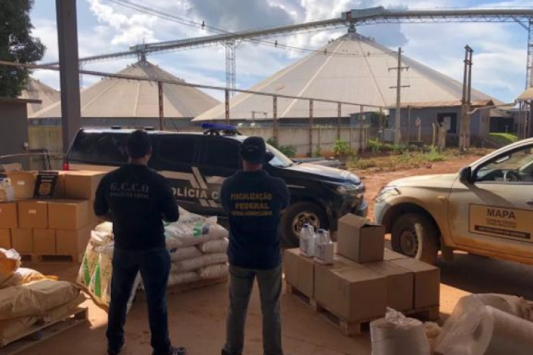 Mais de 500 kg de agrotóxicos vencidos e contrabandeados são apreendidos em armazém em MT