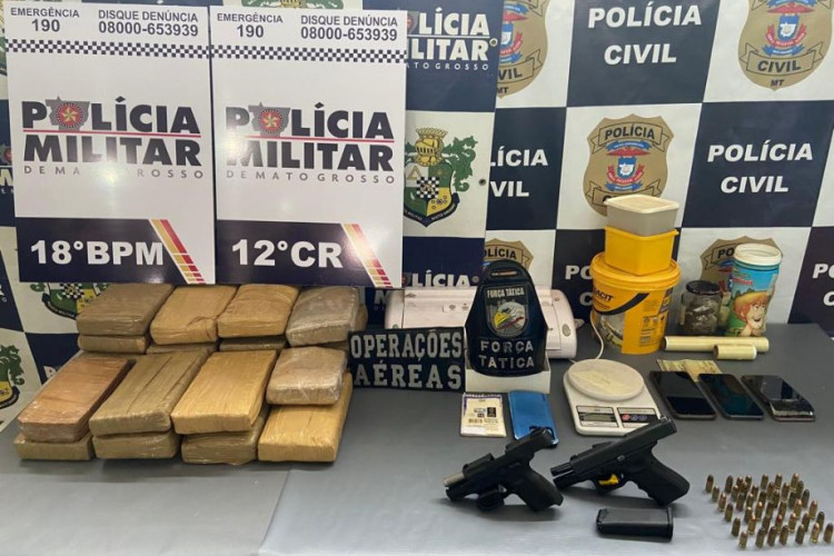 Operação integrada cumpre 27 mandados e apreende mais de 22 quilos de entorpecentes em Pontes e Lacerda