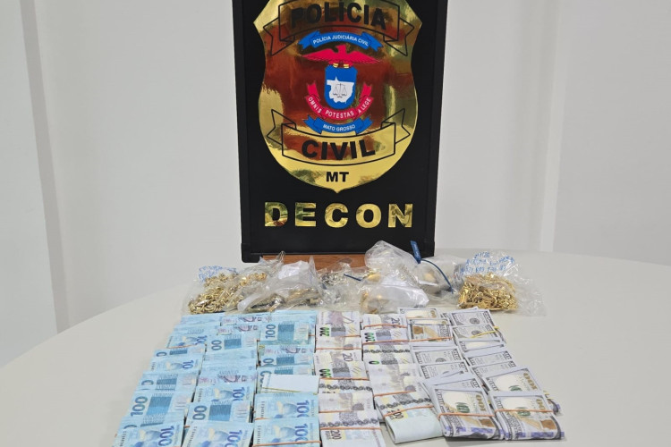 Polícia Civil apreende 128 mil reais e 31 mil dólares em notas falsas com influenciadores