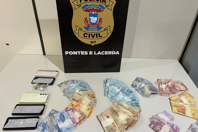 Polícia Civil apreende quase R$ 9 mil em casas usadas por traficante em Pontes e Lacerda