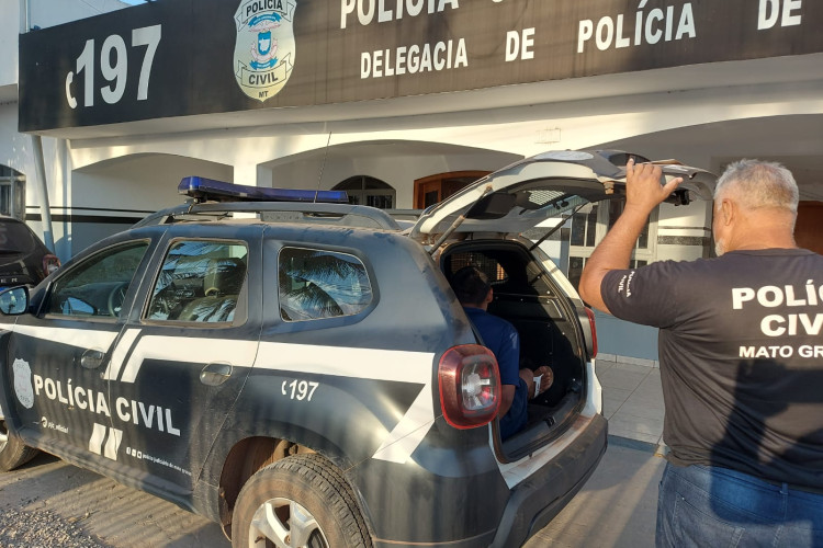 Polícia Civil cumpre mandado de prisão preventiva contra autor de homicídio em Nobres