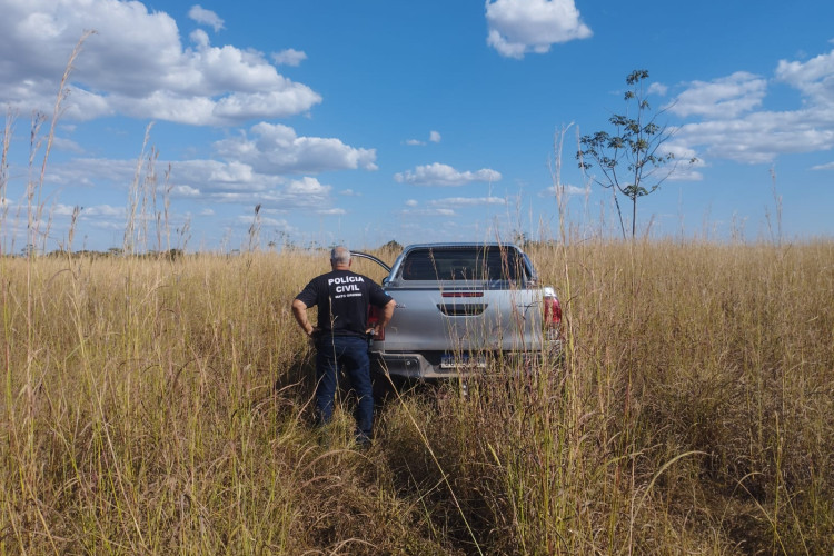 Polícia Civil localiza veículo roubado de idoso morto em zona rural em Mato Grosso