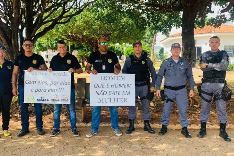 Polícia Civil participa da semana de combate a violência contra a mulher em Pontes e Lacerda