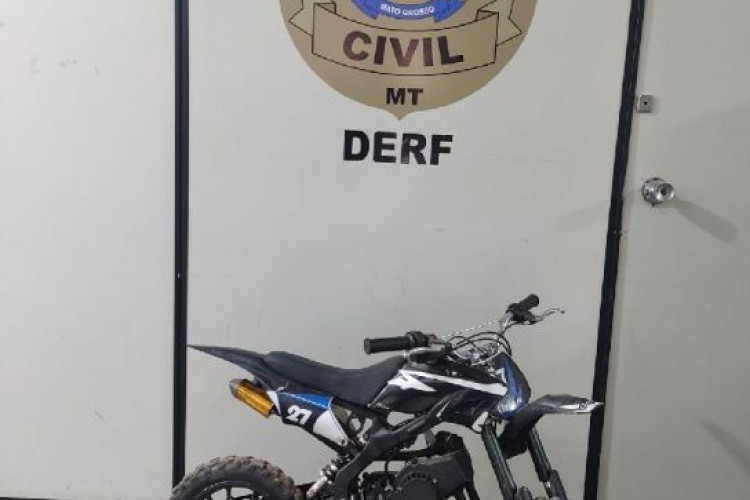 Polícia Civil recupera moto furtada em Sapezal e prende homem por receptação