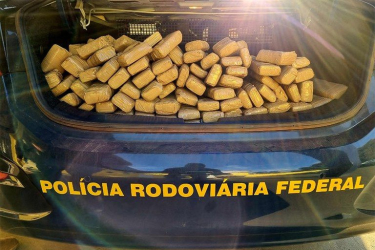 PRF apreende maconha escondida em caminhonete com destino a Rondonópolis-MT