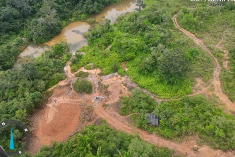 Sema e Batalhão Ambiental aplicaram R$ 6,8 milhões em multas em operações contra garimpos clandestinos
