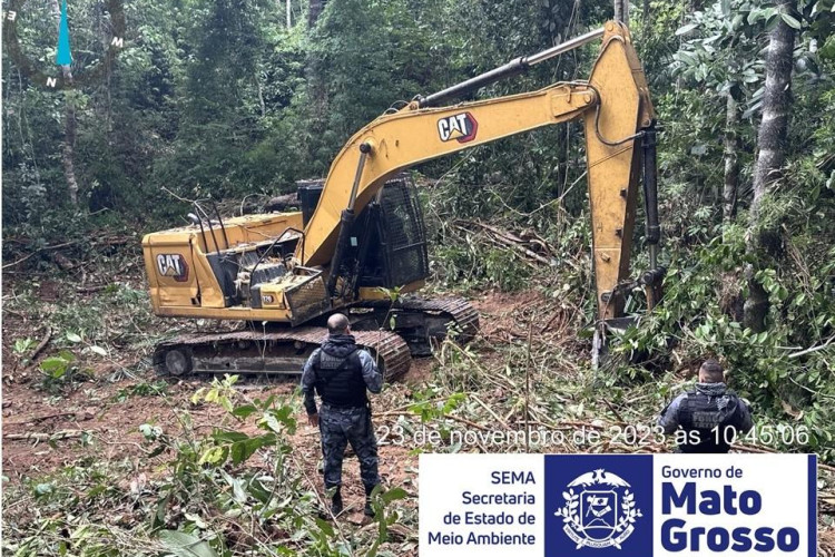 Sema e Força Tática flagram desmatamento ilegal durante fiscalização; infratores são multados em R$ 10 milhões