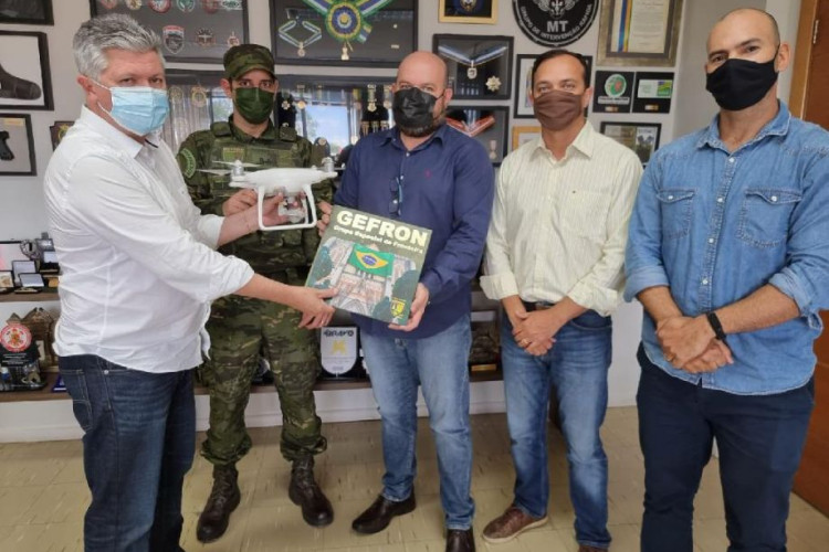 Sistema Penitenciário doa drone para Gefron ampliar ações de combate aos crimes de fronteira