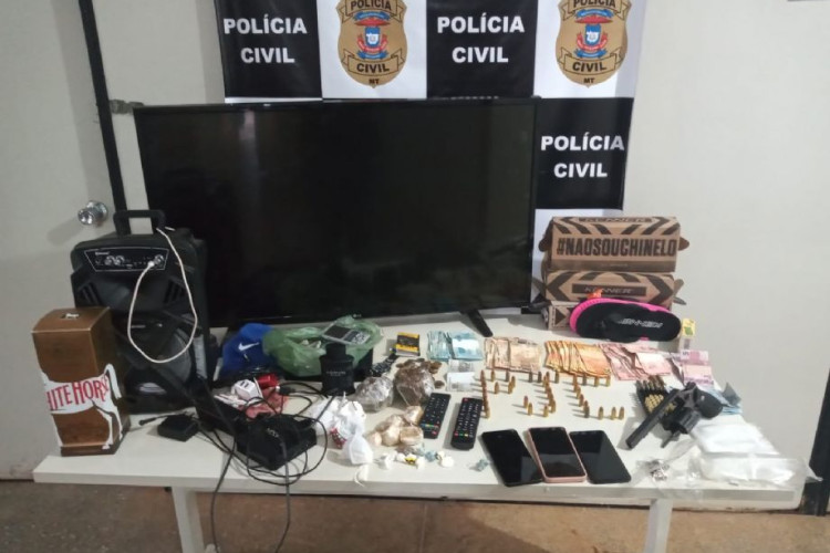 Três suspeitos de tráfico e porte ilegal de arma de fogo são presos em Pontes e Lacerda