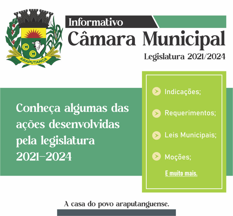 Informativo Câmara Municipal - Legislatura 2021/2024