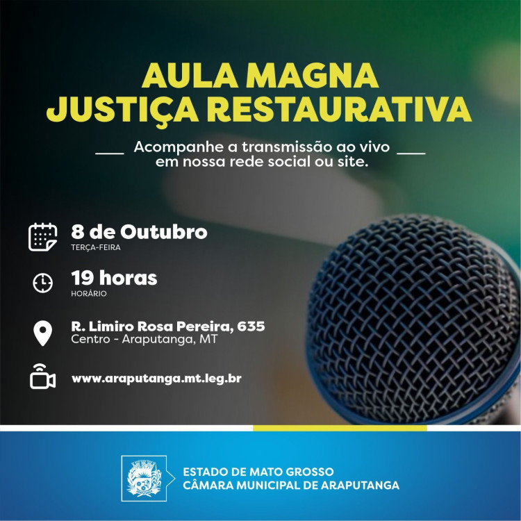 AULA MAGNA - JUSTIÇA RESTAURATIVA - 08/10/2024